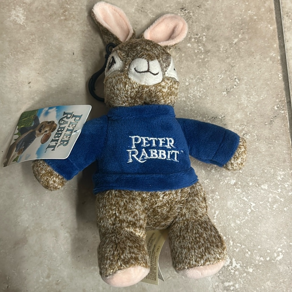 NWT Peter Rabbit Plush Bag Charm/ Keychain